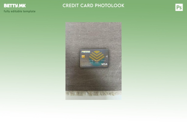 Модерен стил Киргистан Kirgizbank виза електронска картичка photolook преден шаб